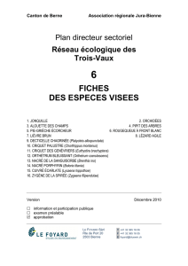 FICHES DES ESPECES VISEES