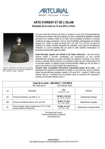 Artcurial | Résultats : Arts d`Orient et de l`Islam | 12.05.2014