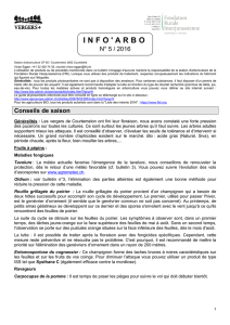Bulletin info-Arbo no 5 - Fondation Rurale Interjurassienne