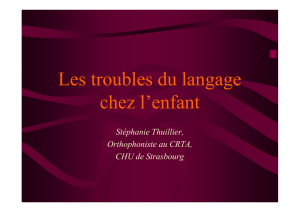Trouble phonologique - Sylvie Castaing