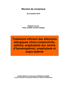 Traitement efficient des affections allergiques (rhino