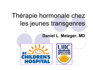 Endocrine Therapy for Transgender Youth