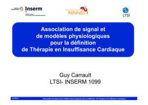 Association de signal et de modèles physiologiques pour la