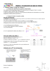 Chapitre 2 : A la découverte des objets de l`Univers. I. Comment