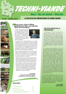 Bulletin Techniviande n°28 - Chambres d`agriculture de Picardie