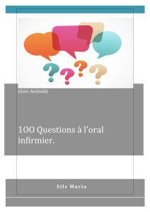 1OO Questions à l`oral infirmier.