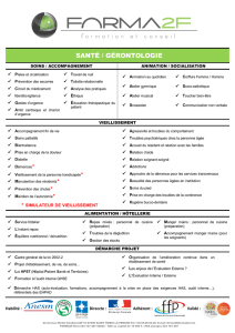 santé / gérontologie