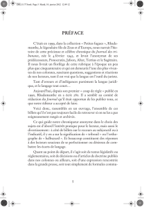 préface - Editions Larcier