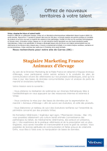 Stagiaire Marketing France Animaux d`élevage