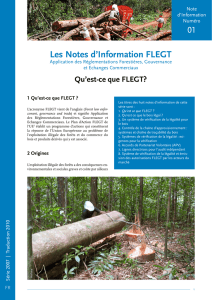 Les Notes d`Information FLEGT