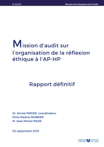 Rapport definitif ethique 02.09.16 - CME AP-HP