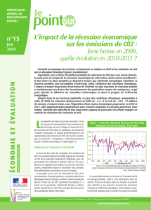 L`impact de la récession économique sur les émissions de