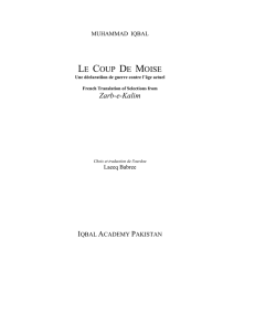 Iqbal Zarb-e-Kaleem French Translation