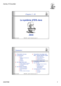 Le système d`E/S Java Java