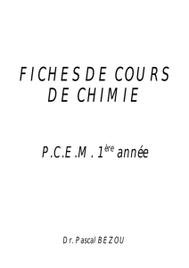 Cours de Chimie PCEM - Fichier