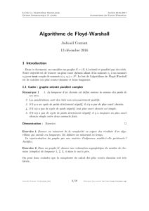 Algorithme de Floyd-Warshall
