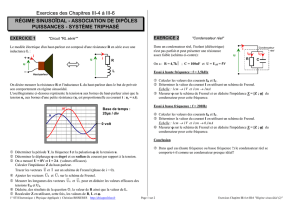 Ex09 Régime sinusoïdal (2) - Cours de mathématiques de