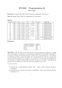 IFT1025 – Programmation II