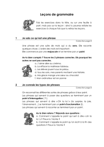 Leçons de grammaire