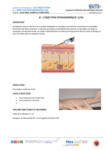 l`injection intradermique - HES-SO Valais