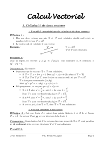 Calcul Vectoriel - Site personnel d`Olivier Leguay