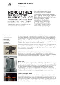 Monolithes - Frac Centre