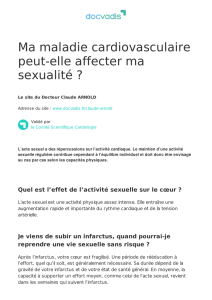 Ma maladie cardiovasculaire peut-elle affecter ma