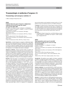 Traumatologie et médecine d`urgence (1)