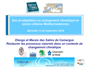 Eau et adaptation au changement climatique en zones côtières