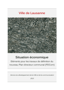 Ville de Lausanne Situation économique