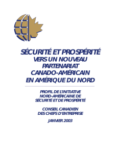 sécurité et prospérité - Business Council of Canada