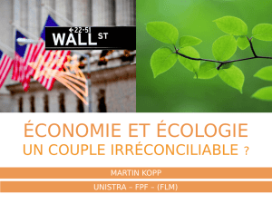 Economie - Ecologie, un couple irréconciliable