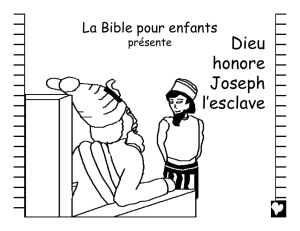 God Honors Joseph the Slave French CB
