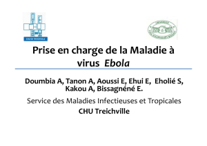 Prise en charge de la Maladie à virus Ebola