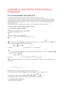 Seconde Mathématiques CHAPITRE III _ ÉQUATIONS