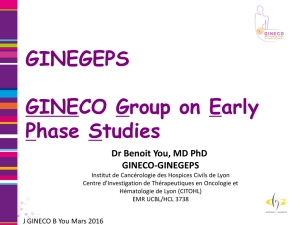GINEGEPS GINECO Group on Early Phase Studies