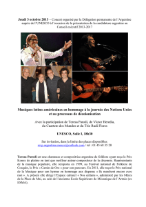 Musiques latino-américaines en hommage à la journée des Nations