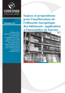 Enjeux et propositions pour l`amélioration de l`efficacité