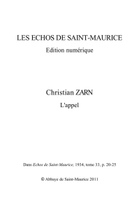 LES ECHOS DE SAINT-MAURICE Christian ZARN - digi