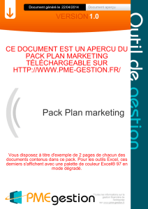 Pack Plan marketing - PME