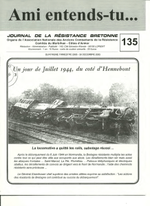 journal de la résistance bretonne - Les Amis de la Résistance du