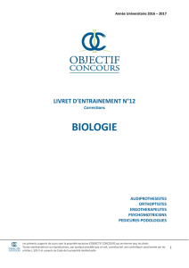 biologie - Objectif Concours