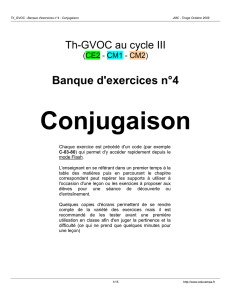 Documentation GVOC Conjugaison