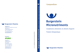 Burgerstein Micronutriments