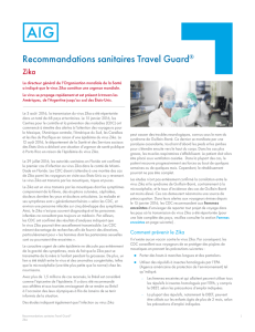 Recommandations sanitaires Travel Guard