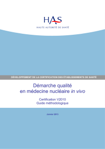 Guide méthodologique - Démarche qualité en médecine