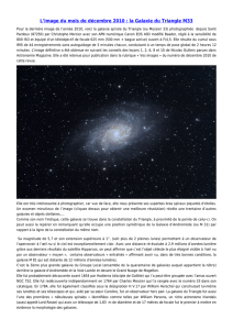 image du mois de décembre 2010 : la Galaxie du Triangle M33