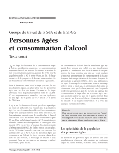 Personnes âgées et consommation d`alcool