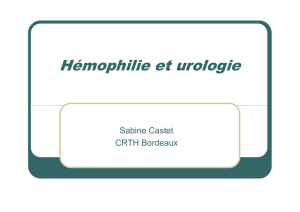 Hemophilie et urologie