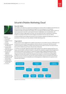 Sécurité d`Adobe Marketing Cloud